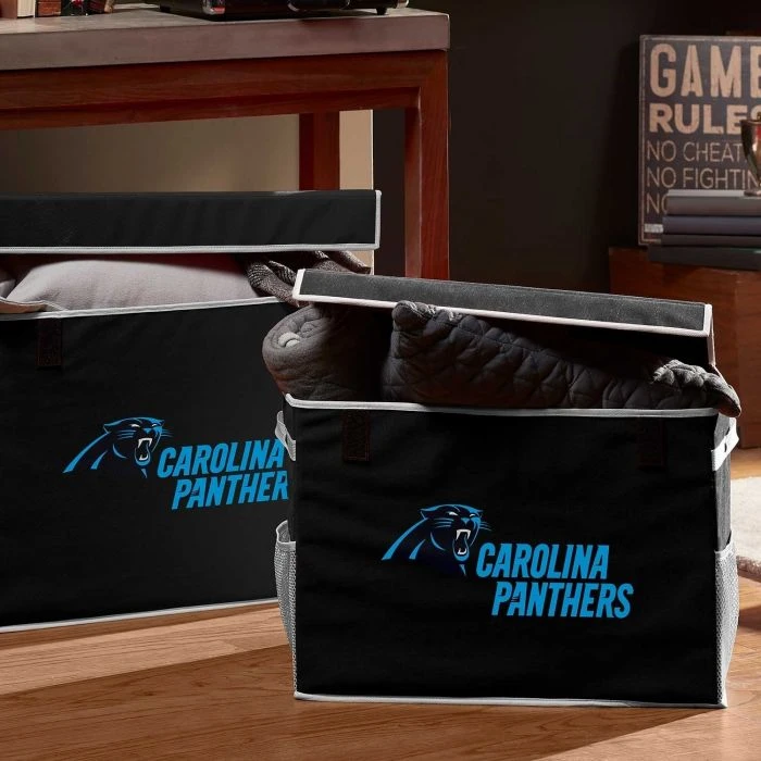 Franklin Carolina Panthers NFL® Collapsible Storage Footlocker Bins 4 Franklin Carolina Panthers NFL® Collapsible Storage Footlocker Bins - Image 2
