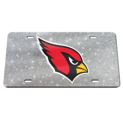 WinCraft Arizona Cardinals Glitter Backgrounds Acrylic Classic License Plates