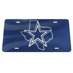 WinCraft Dallas Cowboys State Specialty Acrylic License Plate
