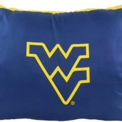 COLLEGE COVERS NCAA West Virginia Mountaineers Fully Stuffed Big Logo Pillow